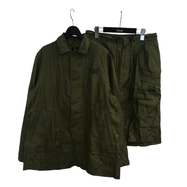 needles ニードルス　セットアップ　カーキ色　サイズL needles ニードルス セットアップ カーキ色 サイズL