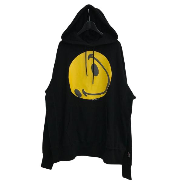 READYMADE フーディー スマイル フレイム ビッグパーカー L 黒 READY