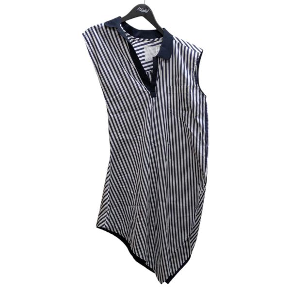 sacai（サカイ） sacai SAMPLE品 アシンメトリーワンピース ネイビー