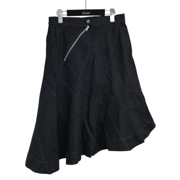 ヴィヴィアンウエストウッド オーヴ総柄 刺繍 ロゴ デニムミニスカート サイズ3 ヴィヴィアンウエストウッド オーヴ総柄 刺繍 ロゴ デニムミニスカート