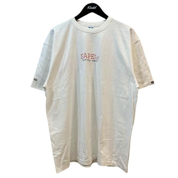 SAPEur 10thアニバーサリー　ハロウィンL/S tee ホワイトL 値下げ】SAPEur 「LEGEND SMILE HEAD S TEE」 プリントTシャツ A0025