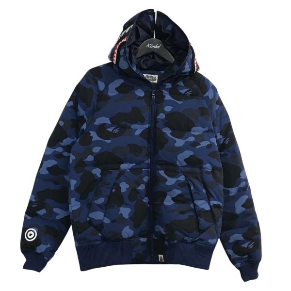 【即完売品取り外し可能】エイプ シャーク  ダウンぐらい温かい A BATHING APE（アベイシングエイプ） シャークダウンジャケット