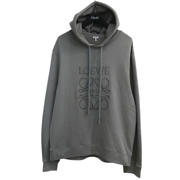 LOEWE ロエベ アナグラム刺繍パーカー H526Y25X02 グレー サイズ：XL