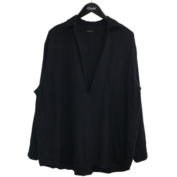 comoli ウールビエラスキッパーシャツ　size1 COMOLI (コモリ) ウールビエラ スキッパーシャツ