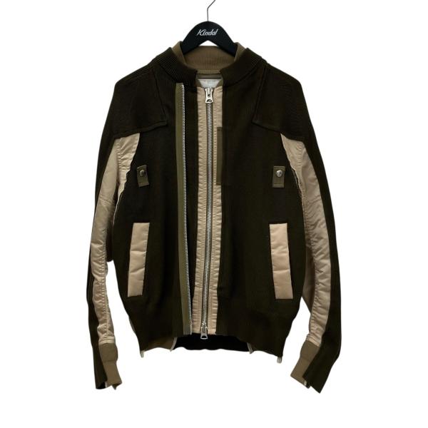 sacai サカイ 22ss Nylon Twill Mix Jacket sacai（サカイ） sacai 22ss 「Nylon Twill Mix Blouson」 ナイロン