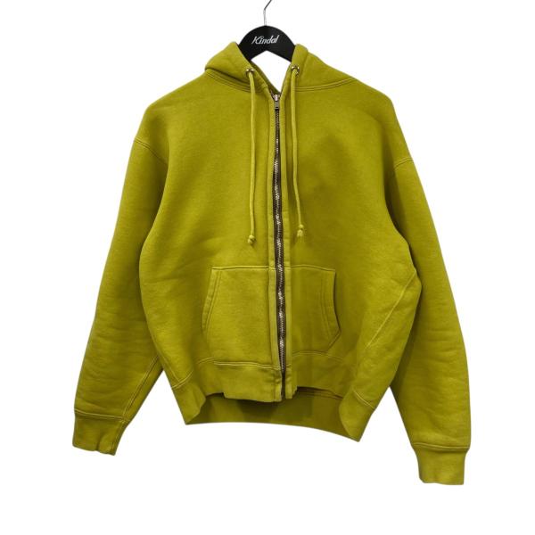 も*び様 CEASE AFTERHOOD パーカー M シーズ・アフターフッド CEASE afterhood ジップパーカー イエロー