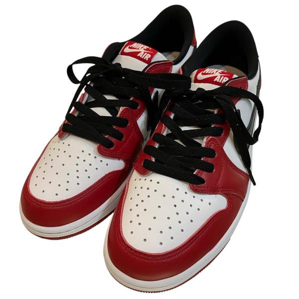 【値下げ】NIKE 「AIR JORDAN 1 RETRO LOW OG」 ローカットスニーカー HQ6998 600 バーシティレッド×サミットホワ