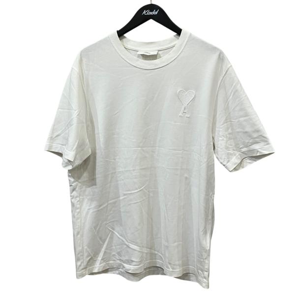 アミパリス AMI PARIS ハートロゴTシャツ ホワイト サイズ：S