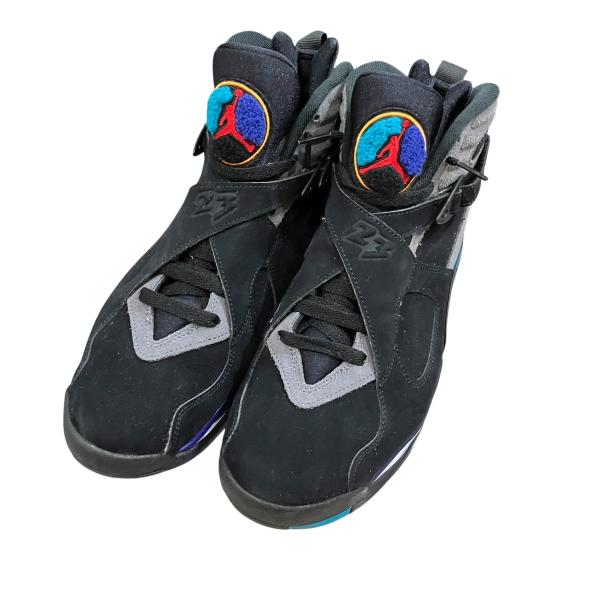 ナイキ NIKE Air Jordan 8 Retro Aqua エアジョーダン8 レトロ アクア ブラック×ブルー×ネイビー サイズ：28.5cm