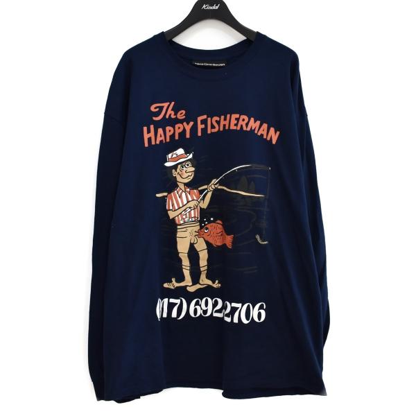 Nine One Seven「Happy Fisherman」ロンT　サックス Nine One Seven「Happy Fisherman」ロンT サックス 【値下げ