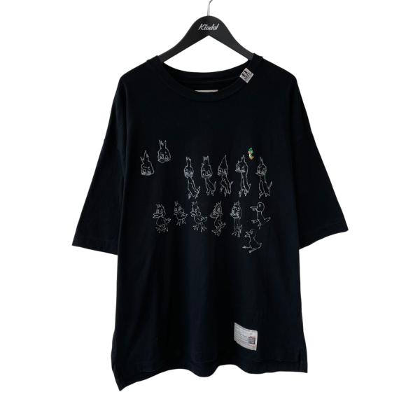 Maison MIHARA YASUHIRO ブラック Tシャツ サイズ48 Maison MIHARA YASUHIRO combined T-sh BLACK （メゾン ミハラ