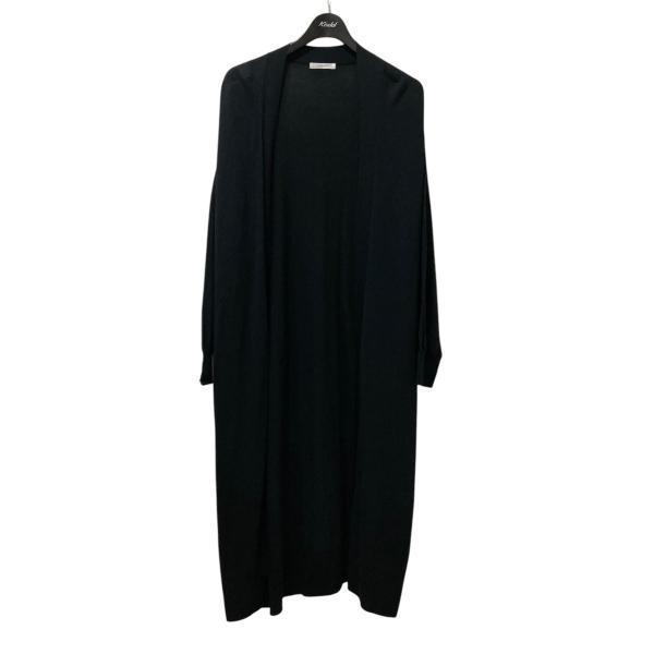 Plage プラージュ ロングカーディガン レーヨン混 落ち感 ブラック plage（プラージュ） 【値下げ】Plage ロングニットカーディガン