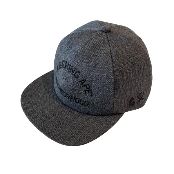 BAPE X NBHD 】PANEL CAP BLK