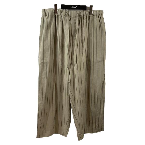 FRANK LEDER フランクリーダー ストライプ リネンパンツ 0713016
