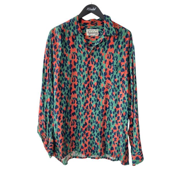 WACKO MARIA ワコマリア HAWAIAN SHIRT L S レオパード柄 長袖