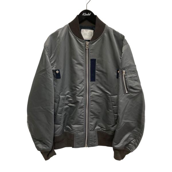 Sacai MA-1フライトジャケット SCM-051 オリーブ 3 sacai（サカイ） 【値下げ】sacai 23AW Nylon Twill Blouson MA-1