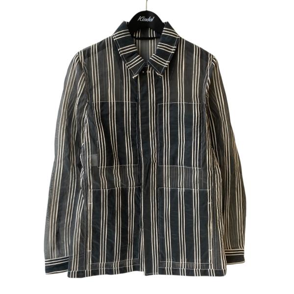 Ann DEMEULEMEESTER（アン ドゥムルメステール） ストライプ シアー