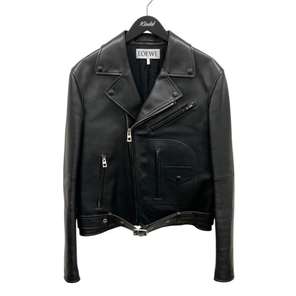 LOEWE（ロエベ） ナッパラムスキン レザーライダースジャケット