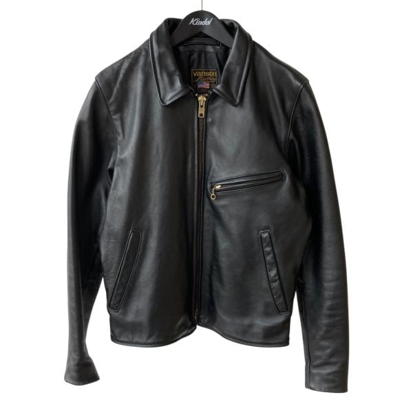 VANSON（バンソン） レザージャケット ブラック サイズ：38