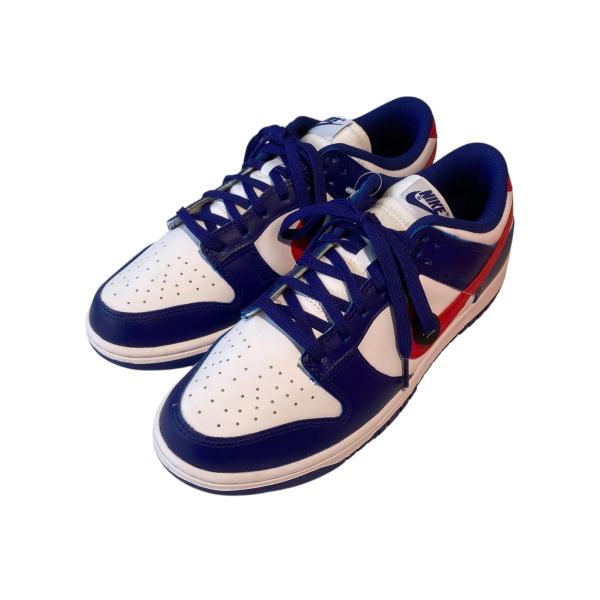 ナイキ NIKE Dunk Low USA ローカットスニーカー dd1503-119 ブルー×レッド サイズ：27.5