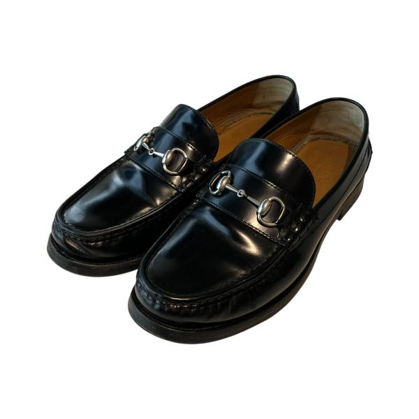 美品Gucci ブラック ローファー 10D GUCCI（グッチ） ホースビット ローファー 776660 ブラック サイズ：10
