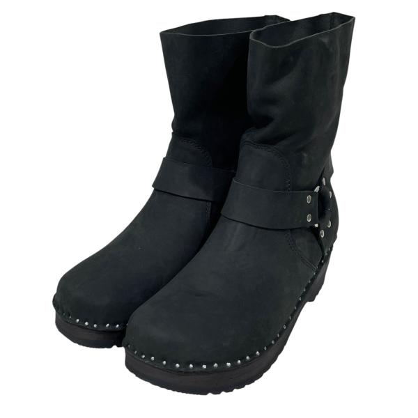【値下げ】Needles×TROENTORP 21AW ロングブーツ Harness Clog Boot ハーネス クロッグ ブーツ JO319 ブラ