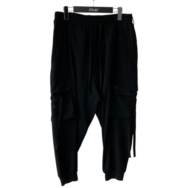 グラウンドワイ GROUND Y WOOL GABARDINE STANDARD RIBBED HEM CARGO カーゴパンツ GA-P07-101