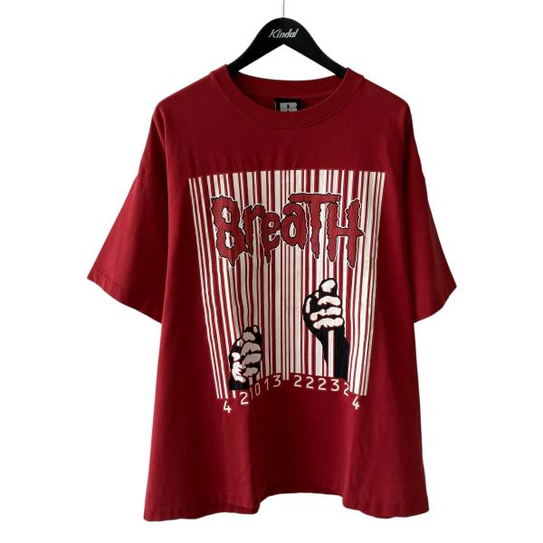 ブレス BREATH FREE LOGO TEE Tシャツ br25ss-c5019 レッド サイズ：L