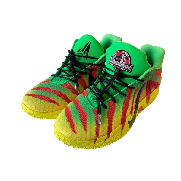 ナイキ NIKE ×Jurassic Park スニーカー iu7239-300 イエロー×グリーン サイズ：31cm