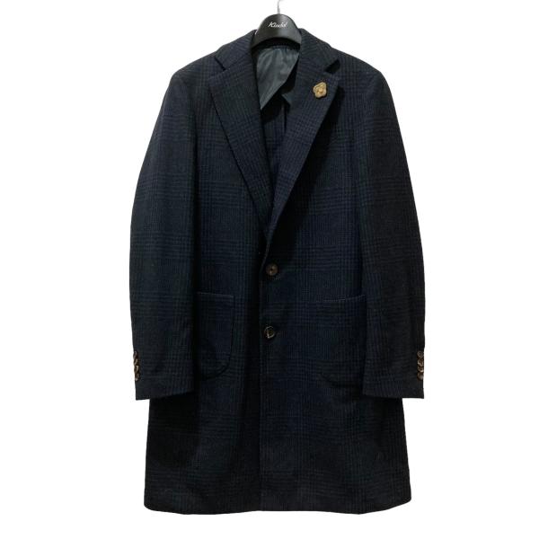 正規品 ラルディーニ ウィンドーペンチェックチェスターコート 46 新ロゴ