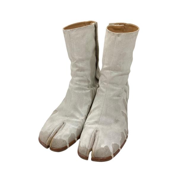 Maison Margiela 【値下げ】Maison ペンキ足袋ブーツ ホワイト サイズ 