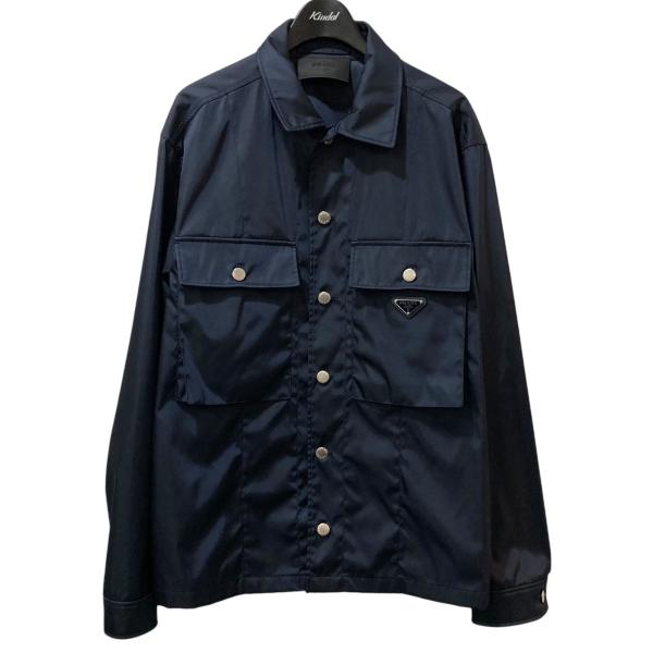 PRADA 【値下げ】PRADA TRIANGULAR LOGO POCKET Re-NYLON SHIRT JACKET 