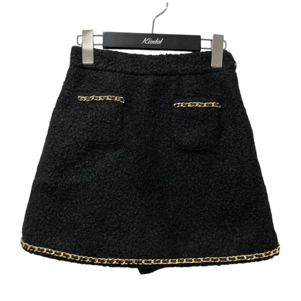 【美品】シェリエ　sheller ブラック　キュロット シェリエ sheller ゴールドチェーンブークレキュロット