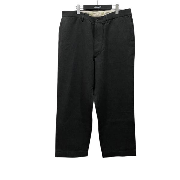 アットラスト ATLAST ＆ CO ワークトラウザー ワイドパンツ グレー