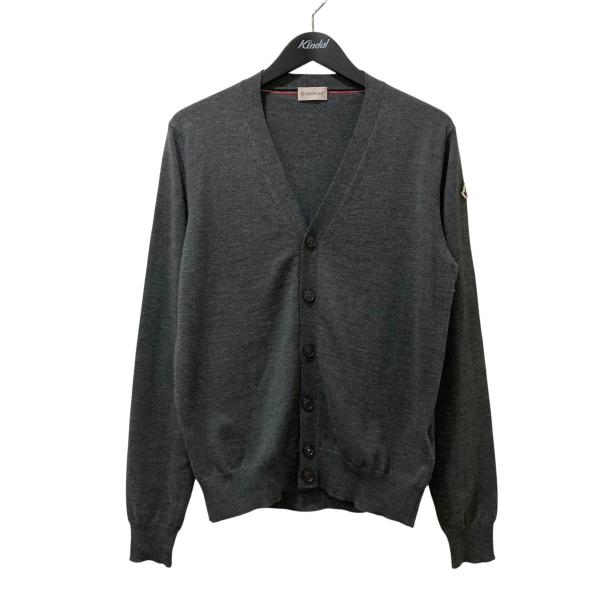 MONCLER グレー ケーブルニットカーディガン MONCLER モンクレール Vネックニットカーディガン D20919418300