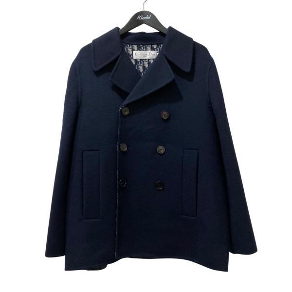 ヴィンテージ☆クリスチャンディオール☆プレタポルテ☆ウールコート☆ロイヤルブルー Dior コート《MANTEAU Dior Oblique》ブルー ウール DHL 直営店 (Dior