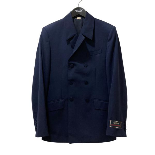グッチ カジュアルジャケット 48 GUCCI ネイビー GUCCI（グッチ） 【値下げ】GUCCI ダブルブレストジャケット 736770