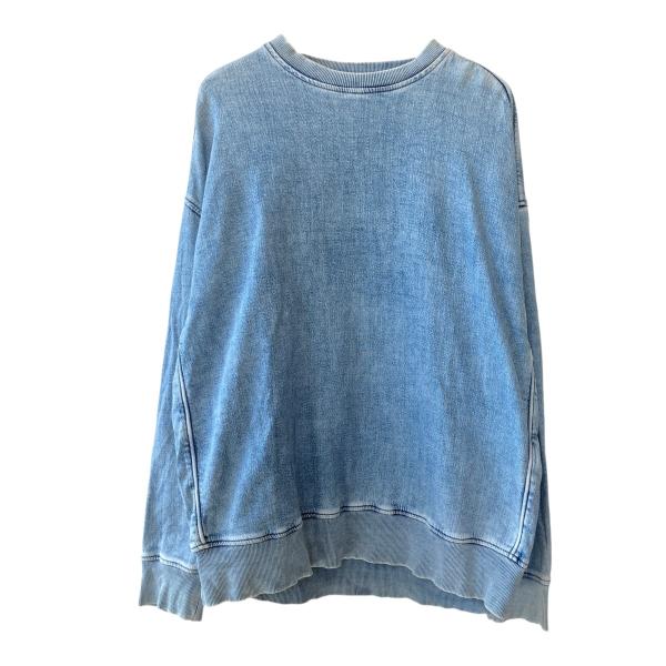 DIESEL（ディーゼル） DIESEL D-Krib Track Denim Sweatshirt デニム