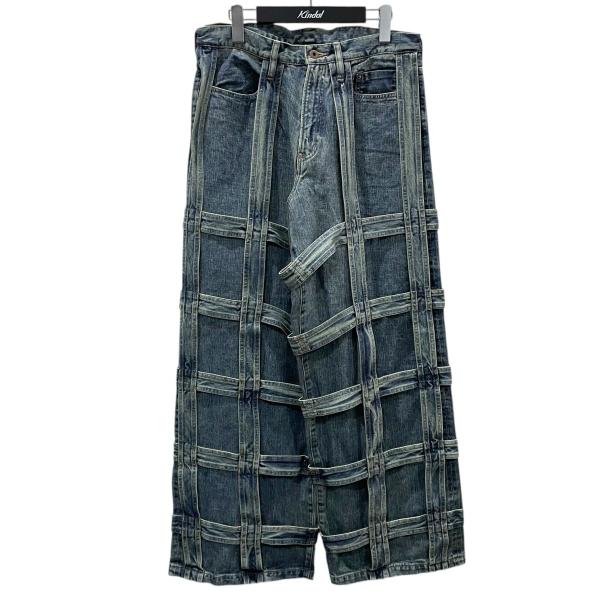 Sugar（シュガー） シュガーヒル SUGARHILL 24AW 格子装飾デニムパンツ