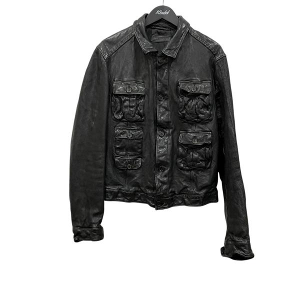 NEIL BARRETTブラックレザージャケット NEIL BARRETT（ニールバレット） 【値下げ】NEIL BARRETT レザー