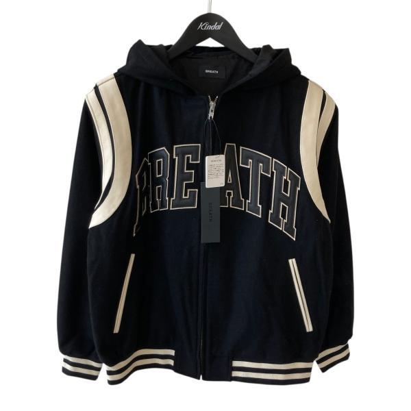 BREATH 【値下げ】BREATH 25AW ARCH LOGO HOODED VERSITY JACKET