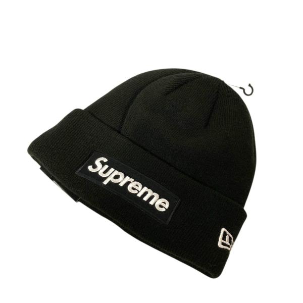 Supreme ニット帽 ブラック　美品 Supreme（シュプリーム） シュプリーム×ニューエラ Supreme×New Era