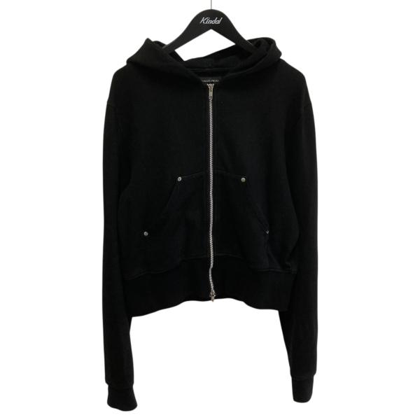 ノーマスプロッド NO MASS PROD cropped zip hoodie ジップパーカー