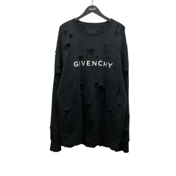 GIVENCHY（ジバンシィ） ダメージ加工 スウェット BMJ0KE3Y9W ブラック