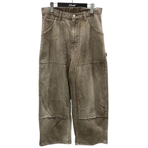 値下げ】ANCELLM×1LDK 24SS 加工デニムパンツ DOUBLE KNEE PAINTER