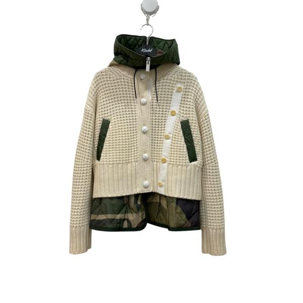 sacai（サカイ） sacai×KAWS Nylon Twill x Wool Knit Blouson 21
