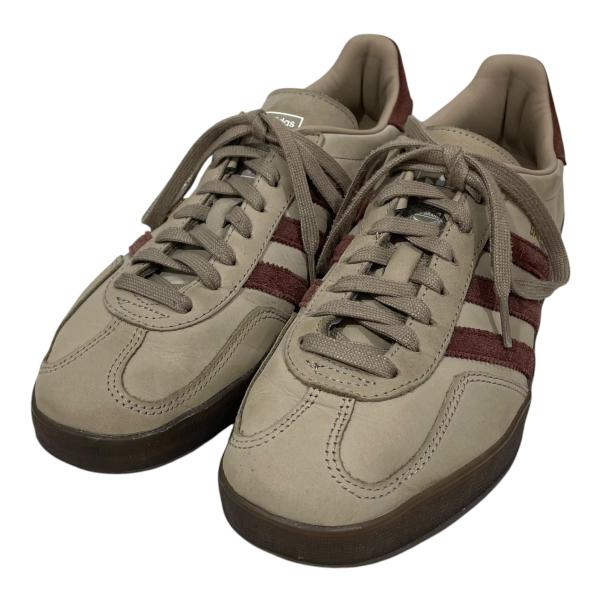【値下げ】adidas スニーカー GAZELLE INDOOR ガゼル インドア JQ8387 ベージュ・レンガ サイズ：28cm (EC)