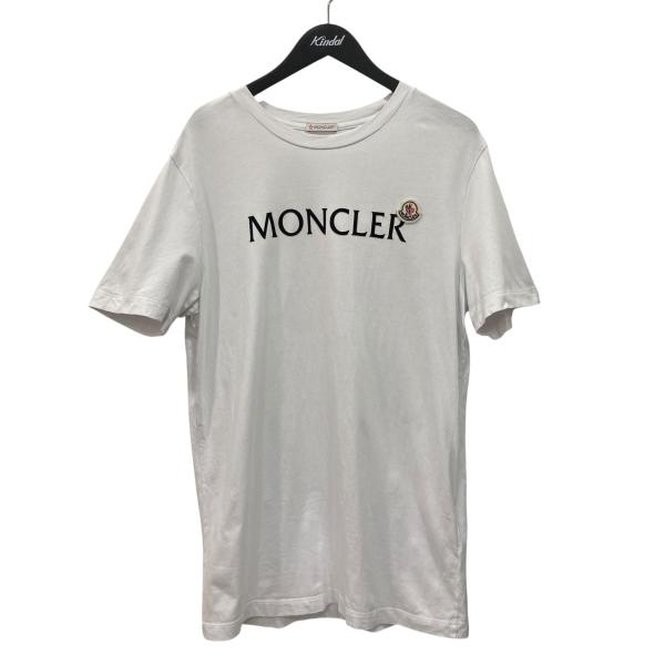 MONCLER（モンクレール） MONCLER FLOCKED-LOGO T-SHIRT 半袖Tシャツ