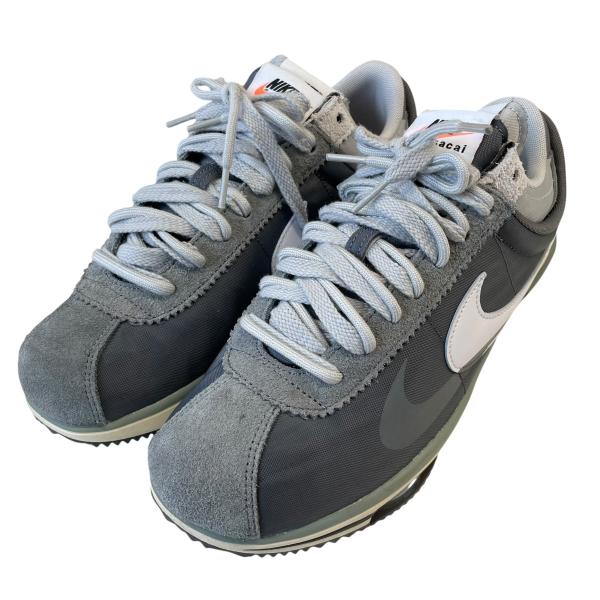ナイキ×サカイ NIKE×sacai Zoom Cortez Sp ローカットスニーカー DQ0581-001 グレー サイズ：28CM