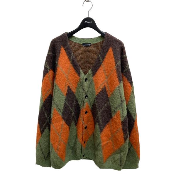 ラッドミュージシャン モヘヤカーディガン ファイヤーパターン フレア